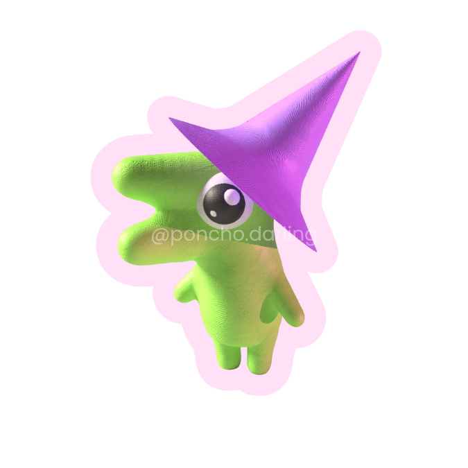3d render of the white pikmin