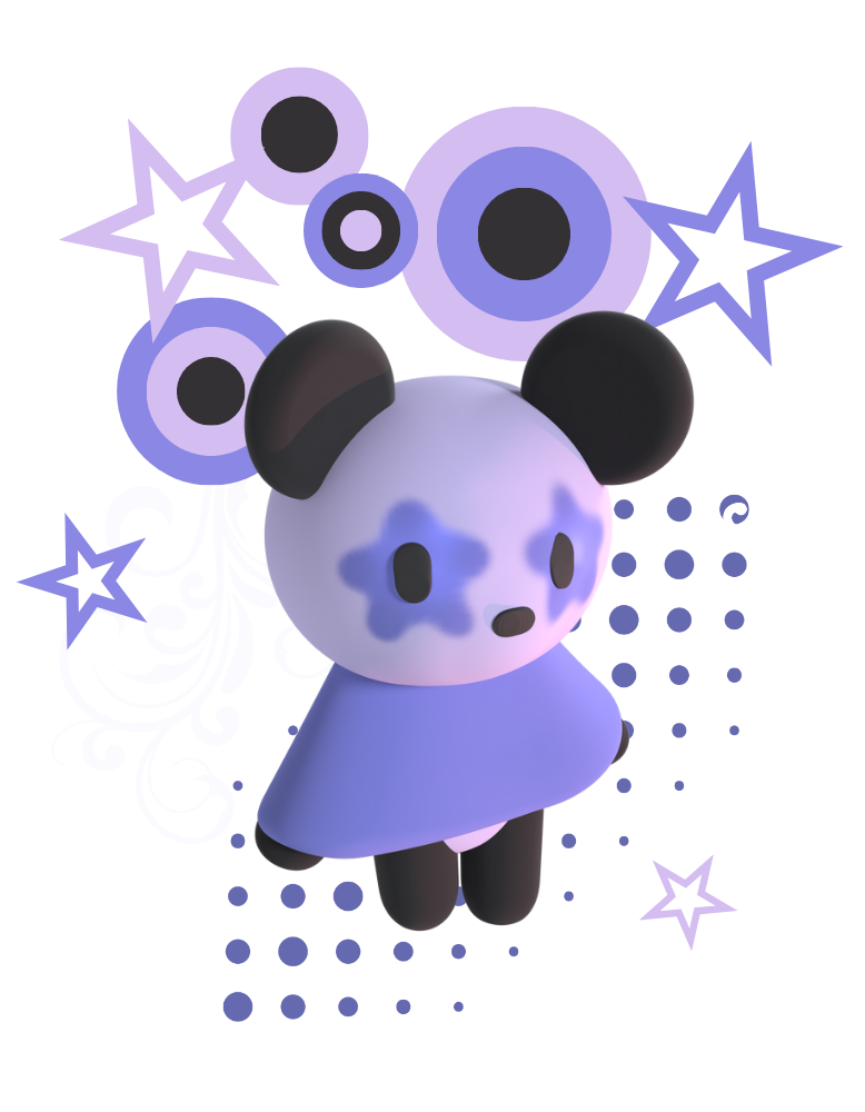 3d render of the white pikmin