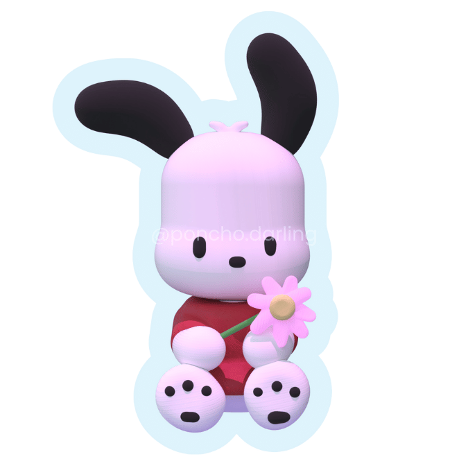 3d render of the white pikmin