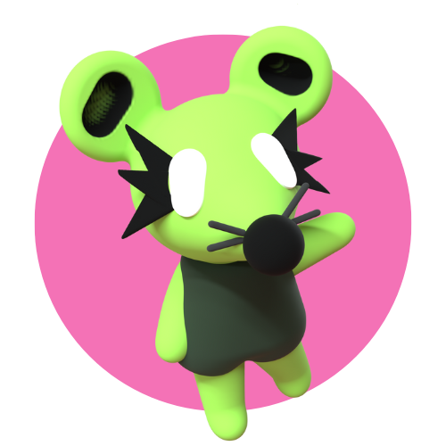 3d model of Rata character