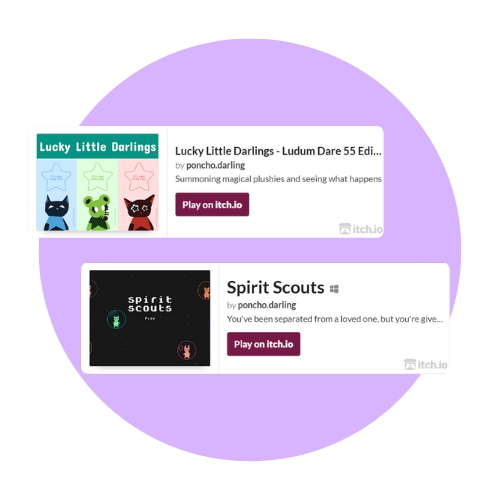 preview of 2 video game play widgets