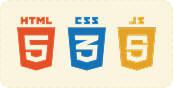 html css and js logos